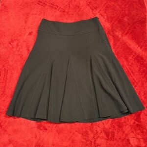 For The Republic Black Knee Length Pleated Skirt